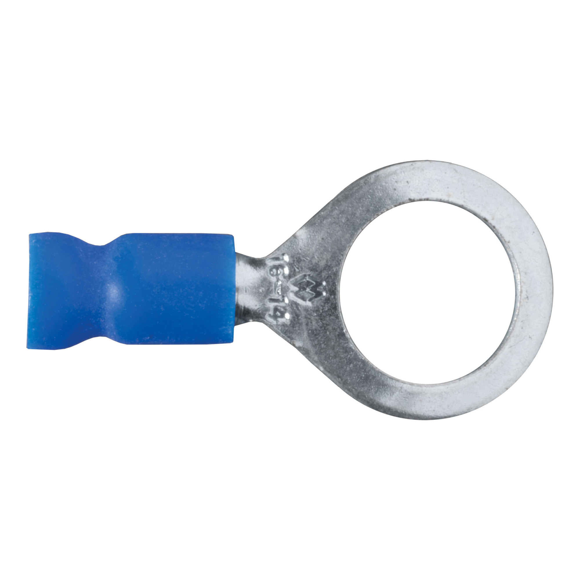 Curt Manufacturing Vinyl-Insulated Ring Terminal Wire Connectors — 16-14 Gauge, 3/8in. Stud, Blue, 100-Pack, Model# 59523